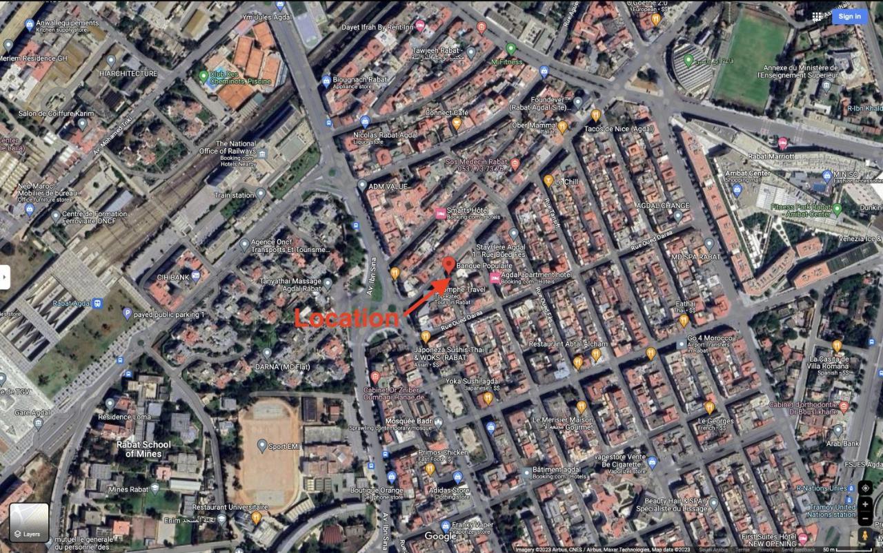 Luxury 3 Bedroom In The Heart Of Agdal Near Arribat Center Rabat